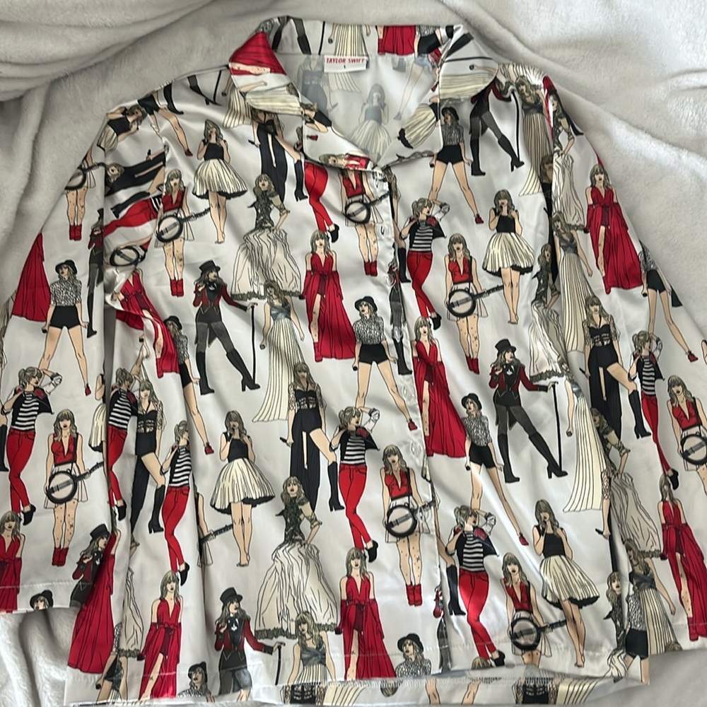 Official Taylor Swift Merch, Red Era Pj top,